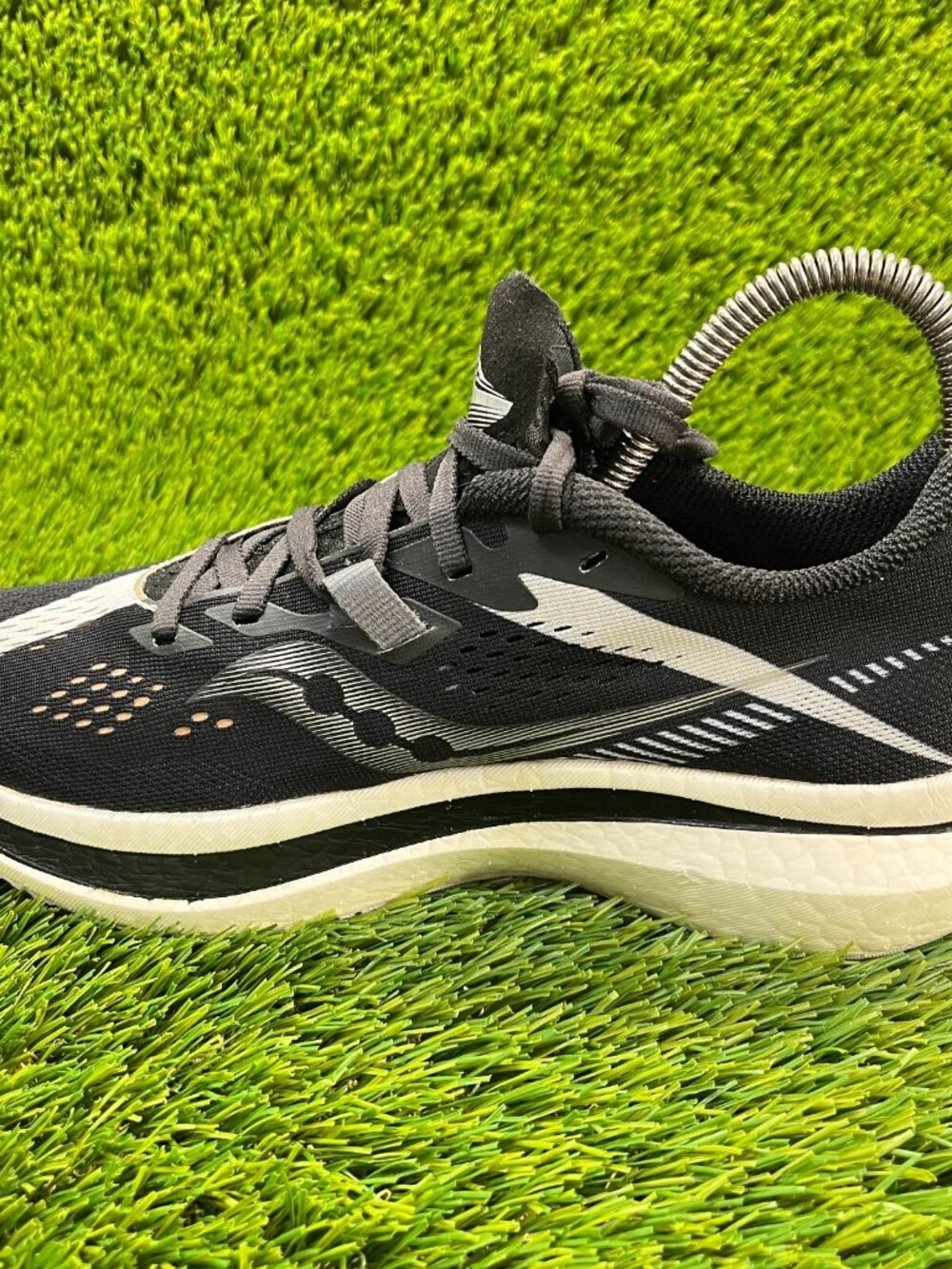 Saucony Endorphin Pro 2 Womens Size 8 Black Athletic Running Shoes Sneakers - Picture 2 of 11